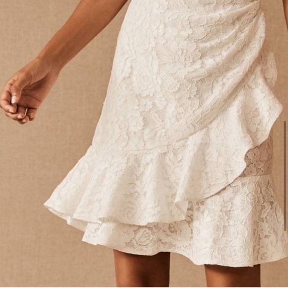 Sachin & Babi Anthropologie BHLDN Cailyn white lace dress size 8 - Picture 9 of 14